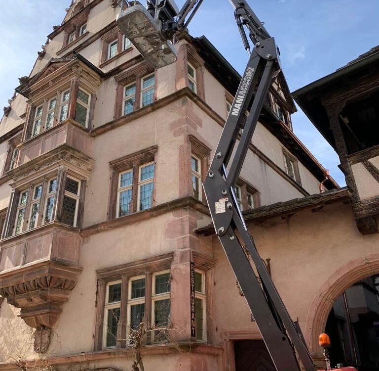 Chantier Riquewihr – révisions de toiture remplacement des gouttières en cuivre Kingersheim