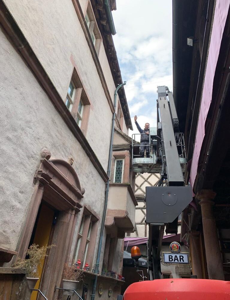 Chantier Riquewihr – révisions de toiture remplacement des gouttières en cuivre Kingersheim 0