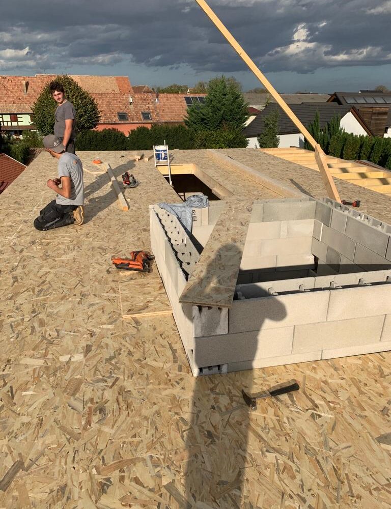 Chantier Jebsheim –  Charpente couverture zinguerie étanchéité Thann 2