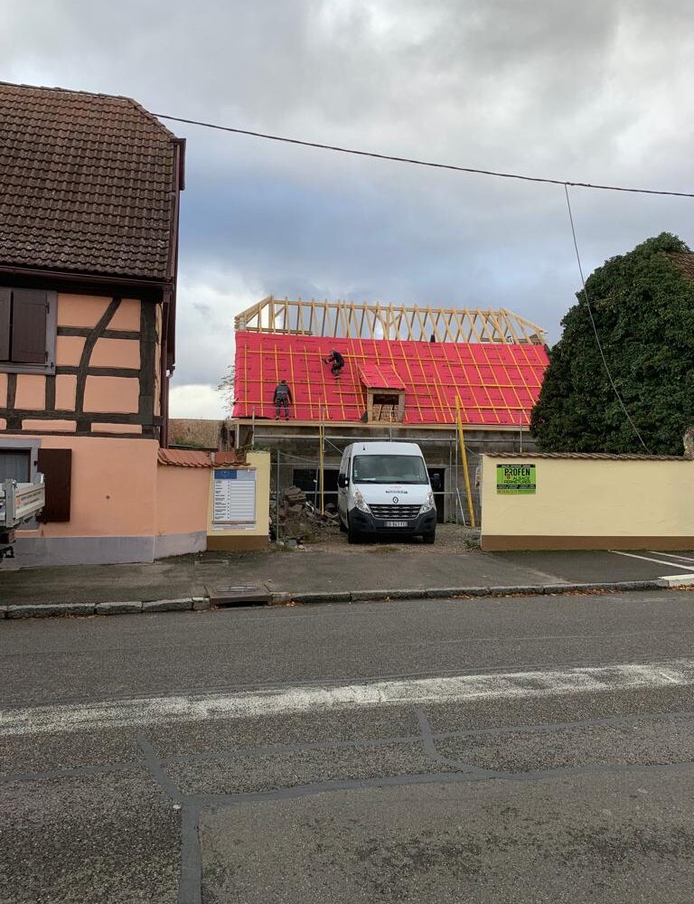 Chantier Jebsheim –  Charpente couverture zinguerie étanchéité Kingersheim 3