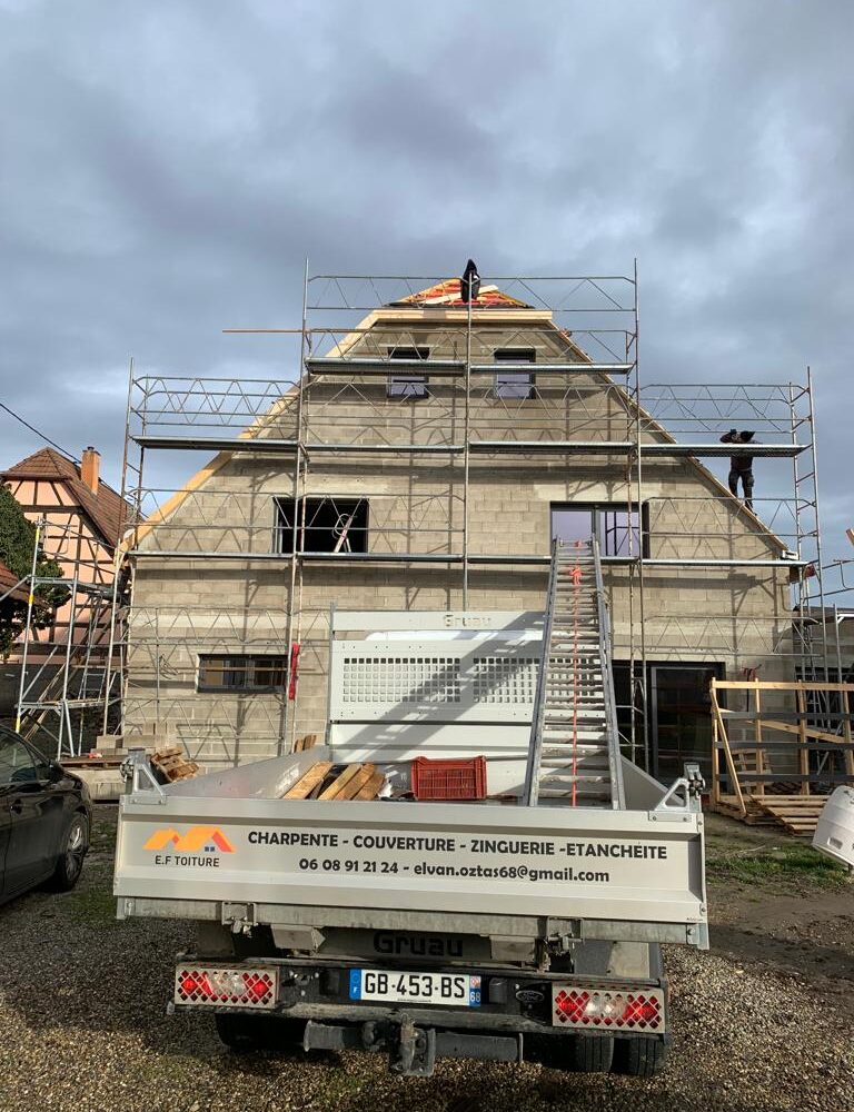 Chantier Jebsheim –  Charpente couverture zinguerie étanchéité Wintzenheim 5