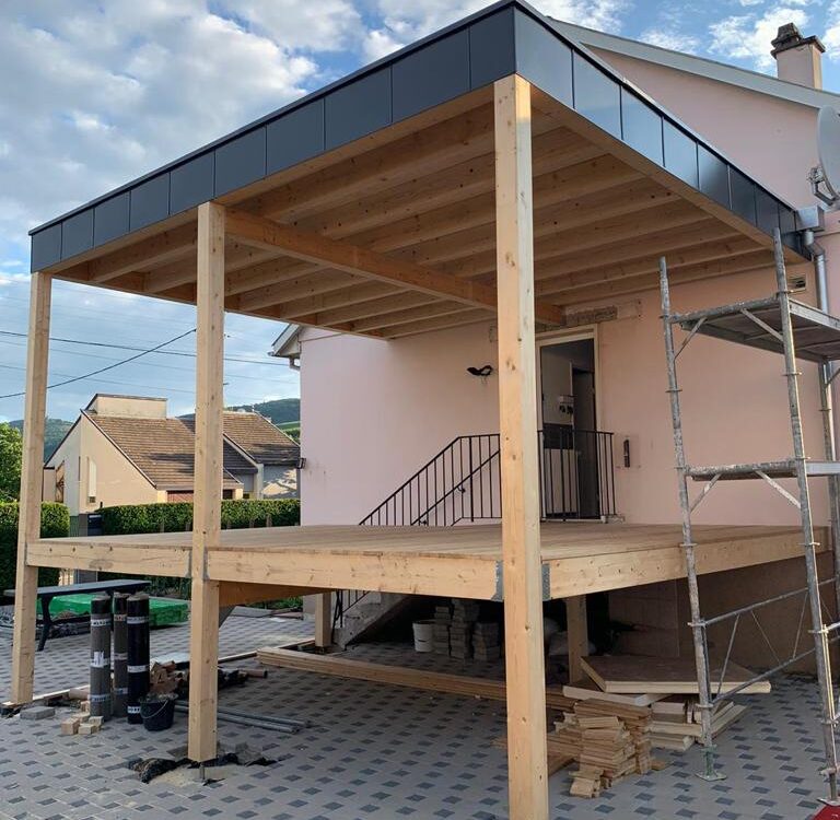 Chantier Wintzenheim – Charpente étanchéité zinguerie Guebwiller